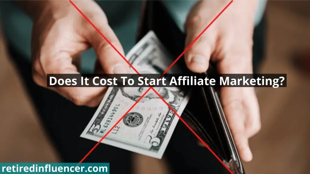 The cost of starting affiliate marketing