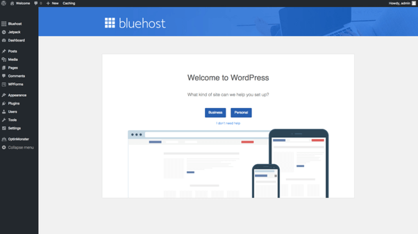 START A BLOG 3 instal wordpress